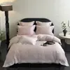 Tienda Física Nuevo Algodón de Fibra Larga Running Volumen Bordado Cuatro Piezas Funda de Edredón Bordada Sábanas de Algodón Puro Estilo Princesa Ropa de Cama