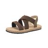 Sandalias de mujer, primavera 2023, nuevas, planas, para estudiantes, romanas, de playa, con suela suave, cruzadas, de talla grande, venta al por mayor