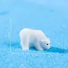 Paisaje Micro Mini Simulación Miniatura Figura de Oso Polar Accesorios de Decoración Bola de Cristal DIY Adornos Pequeños de Escritorio