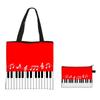 Suministro del Fabricante Bolso de Mano con Notas de Piano Poliéster Moda Bolso de Hombro para Mujer Gran Almacenamiento Billetera para Monedas Neceser