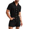 2022 Amazon ebay Estación Independiente Nuevos Productos Europa y América Transfronterizo Más Vendido Camisa de Lino de Color Sólido para Hombre Todo en uno