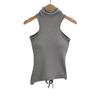 FS414-24 primavera nuevo estilo europeo y americano blogger INS sexy tirante almohadilla de pecho hombro cavado cintura ajustada tirante chaleco