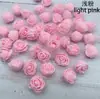 Cabeça de rosa de espuma 2,5 cm fio de renda guirlanda artificial material para adorno de cabeça decoração de casamento acessórios para caixa de doces