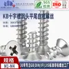 Tornillos autorroscantes de acero inoxidable KB 304 con cabeza avellanada en cruz y punta plana cabeza plana M1M1.2M2M2.6M3M4M5mm
