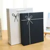 Em estoque cinza tamanho grande caixa de embalagem de roupas simples caixa vazia caixa de presente de aniversário requintada porta-retrato caixa de presente para lenço atacado