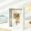 Marco de Fotos 3D Hueco Marco Vacío Venta al por Mayor Colgante de Pared Madera Flor Seca Mariposa Espécimen Marco Hecho a Mano Flor Preservada Marco para Foto a4