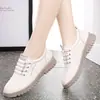 Zapatos Casuales Planos para Mamá Slip-ons Cómodos Zapatos de Viaje Zapatos de Cuero Genuino para Mujeres de Mediana Edad Versátiles Zapatos Perezosos Venta al por Mayor Transfronteriza Dropshipping