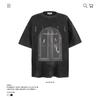 Camiseta masculina de manga curta, estilo americano, retrô, moderna, estampa de personagem antiga, folgada, casual e moderna para casais