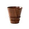 Oficina Creativa Taza de Madera Simple Taza de Té Aislante Térmico Taza de Leche Anti-quemaduras Tubo Inclinado Taza de Madera Grabado de LOGOTIPO