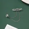 ¡Guau!Corona Retro Europea y Americana Cadena de Borla Moda Ropa Formal Lujo Ligero Gama Alta Accesorio de Pedrería Broche