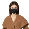 Mascarilla Cálida para Mujer en Otoño e Invierno, 5 Nuevas y Elegantes Mascarillas Negras Transpirables a Prueba de Frío y Protectoras del Sol, Pequeña que Muestra el Rostro Estéreo