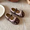 Zapatos de Bebé para Niñas Estilo Princesa con Lazo 2025 Primavera y Otoño Nuevos Zapatos de Suela Blanda Zapatos de Cuero de Moda Estilo Coreano para Niños