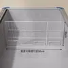 Refrigerador de estilo rejilla para supermercado con compartimentos de congelación y almacenamiento en capas de un solo lado, partición de congelador comercial