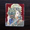 Transmisión en vivo para cinabrio Tang kazajo carnero vida pasada esta vida Buda pintado a mano oro pintura Thangka núcleo al por mayor