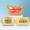 Bolsa de Cosméticos de Cuero Suave Dorado Explosivo Pu Completo Estilo Ins de Aspecto Elevado de Alta Gama de Mano Bolsa de Almacenamiento de Artículos de Tocador para Productos para el Cuidado de la Piel