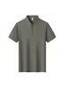 Camisa Polo Casual de Manga Curta para Homem, Fresca para o Verão, com Gola e Zíper, Respirável, Secagem Rápida, Proteção Solar UPF50+, Camiseta Trendy