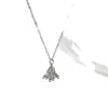 Design Minimalista Estilo Coreano Estilo Ins Moda Joias Prateadas Prata Esterlina S925 Dinâmico Fogo de Artifício Borla Colar Elegante Corrente de Clavícula