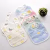 Baberos para Bebé para Primavera y Verano, Gasa de Algodón, para Niños y Niñas, Anti-Escupir, de 0 a 1 Año, Baberos Absorbentes, Toalla de Saliva en Forma de U, Suave