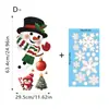 Pegatina de Dibujos Animados de Reno Rudolph Decoración Navideña para Ventana Pegatina Electrostática Transparente de PVC para Vidrio Papá Noel