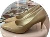 Zapatos de tacón alto de aguja con punta brillante para dama de honor, zapatos de mujer de 7 cm/10 cm, talla grande 35-43