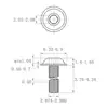 Tornillo de cabeza hexagonal de acero inoxidable 304 cabeza redonda con junta iSO7380 cabeza de lenteja con tornillo de máquina M3M4M5-M12
