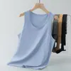 Chaleco Deportivo Sin Mangas para Hombre de Seda de Hielo Modal Antibacteriano Antiácaros Enfriamiento Secado Rápido Camiseta sin Mangas de Fitness Color Sólido Sudadera