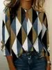 2026 Ropa de mujer transfronteriza europea y americana de Amazon, top de camisa casual de moda de otoño con cuello en V holgado para mujer