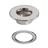 Ojal de doble capa mate con superficie moldeada, ojal para zapatos con acabado espejo, ojal de metal de cobre engrosado para bolsos y equipaje de mujer