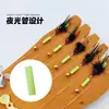 Set de Pesca Luminoso para Mosquitos con Señuelo, Anzuelo de Mosca Recubierto de Resina, Set de Spinner con Hélice y Micro-Gránulos para Pesca de Whitefish y Minnows
