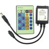 Led infravermelho ir24 chave dimmer controle remoto monocromática tira de luz de via única tira de luz fio de cobre luz de corda controlador de escurecimento 5v