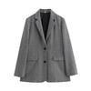 Chaqueta de traje de espiguilla holgada y delgada de moda nueva para mujer de estilo europeo y americano transfronterizo al por mayor para combinar con todo