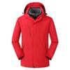 FZK2108 chaqueta de invierno desmontable tres en uno para hombre y mujer, con forro polar, engrosada, conjunto de dos piezas, logo estampado, cortavientos para montañismo