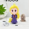 Nuevo llavero de muñeca Blancanieves con colgante de princesa sirena, llavero de muñeca princesa Aisha Lisa