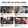 Fuente de alimentación de arranque de emergencia para coche Batería de gran capacidad Batería con encendido de camión Plástico de burbujas Primeros auxilios Power Bank