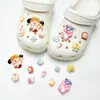 Zapatos de Madera con Mariposas para Niñas de Gran Venta Accesorios DIY Desmontables Versátiles Decoraciones de Zapatos de Dibujos Animados para Primavera y Verano