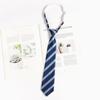 Corbata Azul Estilo Universitario Jk Camisa Perezosa Sin Corbata Accesorios Uniforme Académico Rayado Japonés Pajarita para Mujer Atada a Mano Hombre Dk
