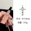 Acessórios de Joias em Forma de Cruz, Decorações de Nail Art em Liga Metálica, Nail Art Usável, Decorações de Nail Art em Forma de Cruz de Liga Metálica, Atacado