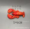 Imán de Nevera de Personaje de Dibujos Animados de Payaso Rayado Levantando Barra, Pegatina Magnética de Tetera de Mariscos Realista, Decoración Divertida para el Hogar