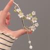 2026 Nuevo Estilo Flor Perla Clip Retorcido Pasador de Gama Alta para la Parte Posterior de la Cabeza, Accesorio para el Cabello Elegante y a la Moda Venta al por Mayor