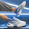 Sapatos masculinos de outono 2024 novo tênis de malha respirável com sola grossa jovem curinga casual para corrida live burst