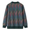 Casaco de outono para meia-idade e idosos para vovó, forrado de fleece, espesso, quente, casaco suéter para outono e inverno, roupas da moda