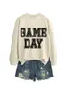 Dia de Jogo Amazon Ebay Site Independente Casual Confortável Versátil Feminino Outono Inverno Esportes Manga Longa Moletom Comércio Exterior