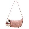 2025 Design de Nicho Senso Avançado Bolsa Vaca Bolsa Dumpling Simples Combina com Tudo Bolsa de Ombro Transversal Bolsa de Ombro Cor Sólida