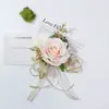 198 Estilo Bosque Occidental Ramo para Invitados Fiesta Banquete Flor de Muñeca Suministros de Boda Serie Rojo Rosa