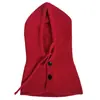 Chapéu Balaclava Outono e Inverno Cachecol de Tricô Quente Integrado com Capuz, Protetor de Pescoço com Capuz, Chapéu de Lã com Proteção para Ouvido
