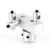 Base Grande Redonda para Calibrador de Presión de Aguja de Máquina, Base Redonda Plana para Calibrador, Base para Calibrador de Doble Cabezal de Indicador de Dial, Accesorios de Tejer Amei