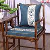 Almofada de Sofá Redwood, Almofada de Cadeira Estilo Chinês Novo com Esponja de Látex e Fibra de Coco, Almofada para Cadeira de Jantar e Cadeira de Chá em Mobiliário de Madeira Maciça, Antiderrapante, Removível e Lavável