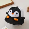 Boné de Baseball Super Fofo para Bebê em Formato de Pinguim Estilo Coreano, Chapéu de Sol Fofo de Verão para Bebês, Chapéu de Aba Larga, Chapéu Meio Tela Venda por Atacado