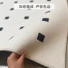 Alfombra de Sala de Estar de Terciopelo de Bucle Simple para el Hogar, Mesa de Centro, Alfombra de Piso Completo, Absorbente de Agua, Resistente al Desgaste, Lavable, Felpudo Suave