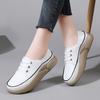 Zapatos de Plataforma de Suela Gruesa de Cuero Pequeño para Mujer 2025 Nueva Temporada Aumento de Altura Estilo Británico Negro Retro con Cordones Zapatos Casuales para Mujer